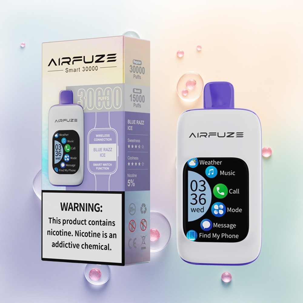 AirFuze Smart 30000 الجليد الأزرق التوت مع شاشة تعمل باللمس
