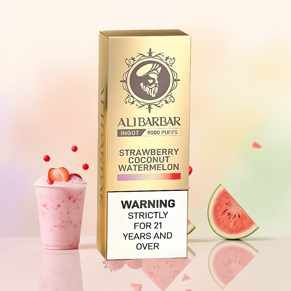Alibarbar Ingot 9000 فراولة جوز الهند بطيخ 2350 مللي أمبير