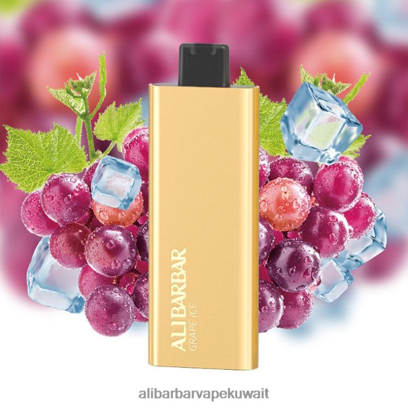 Alibarbar Vape Kuwait - جليد العنب 4T8VD56 Alibarbar Pandora 7000 سيجارة يمكن التخلص منها