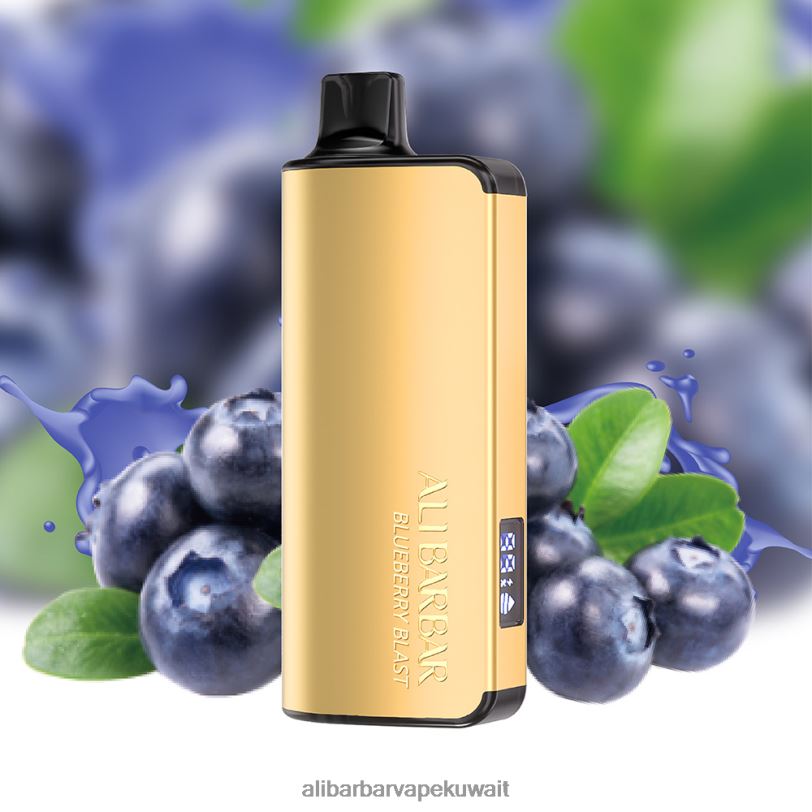 Alibarbar Vape Nicotine - انفجار التوت 4T8VD15 Alibarbar Ingot 9000 سيجارة يمكن التخلص منها