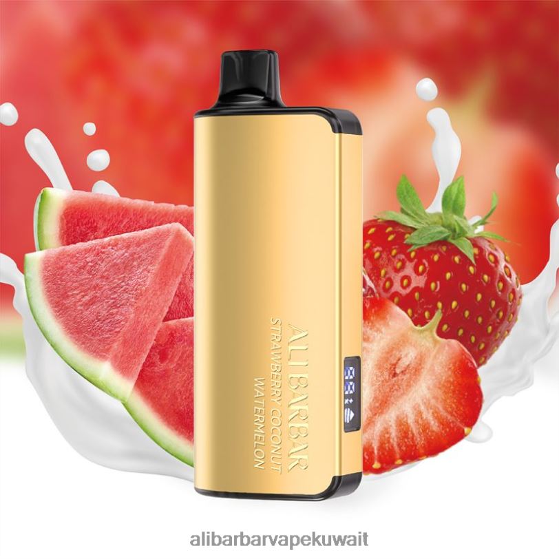 Alibarbar Vape Review - الفراولة، جوز الهند، البطيخ 4T8VD43 Alibarbar Ingot 20000 سيجارة للاستعمال مرة واحدة