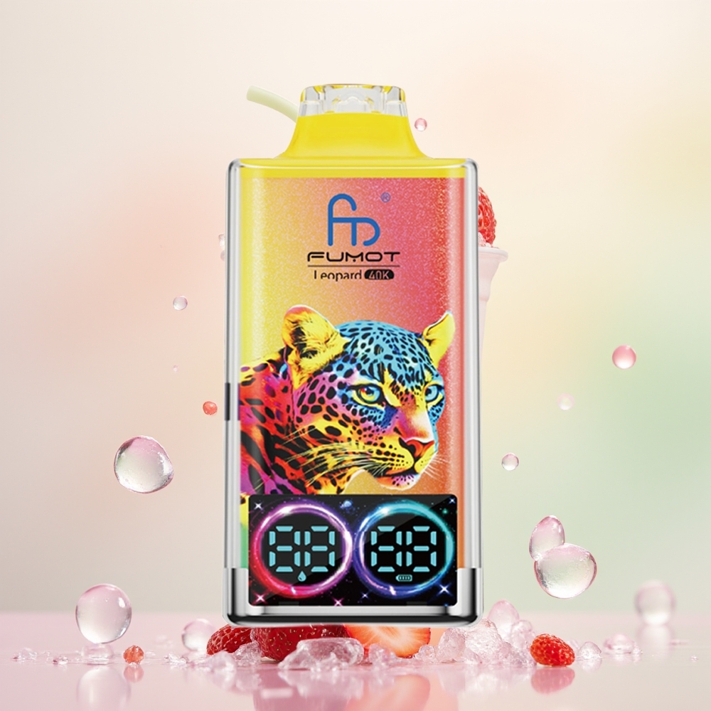 Fumot Leopard 40K آيس كريم الفراولة بنسبة 5