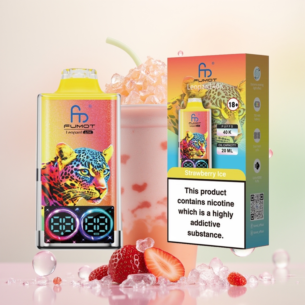 Fumot Leopard 40K آيس كريم الفراولة بنسبة 5