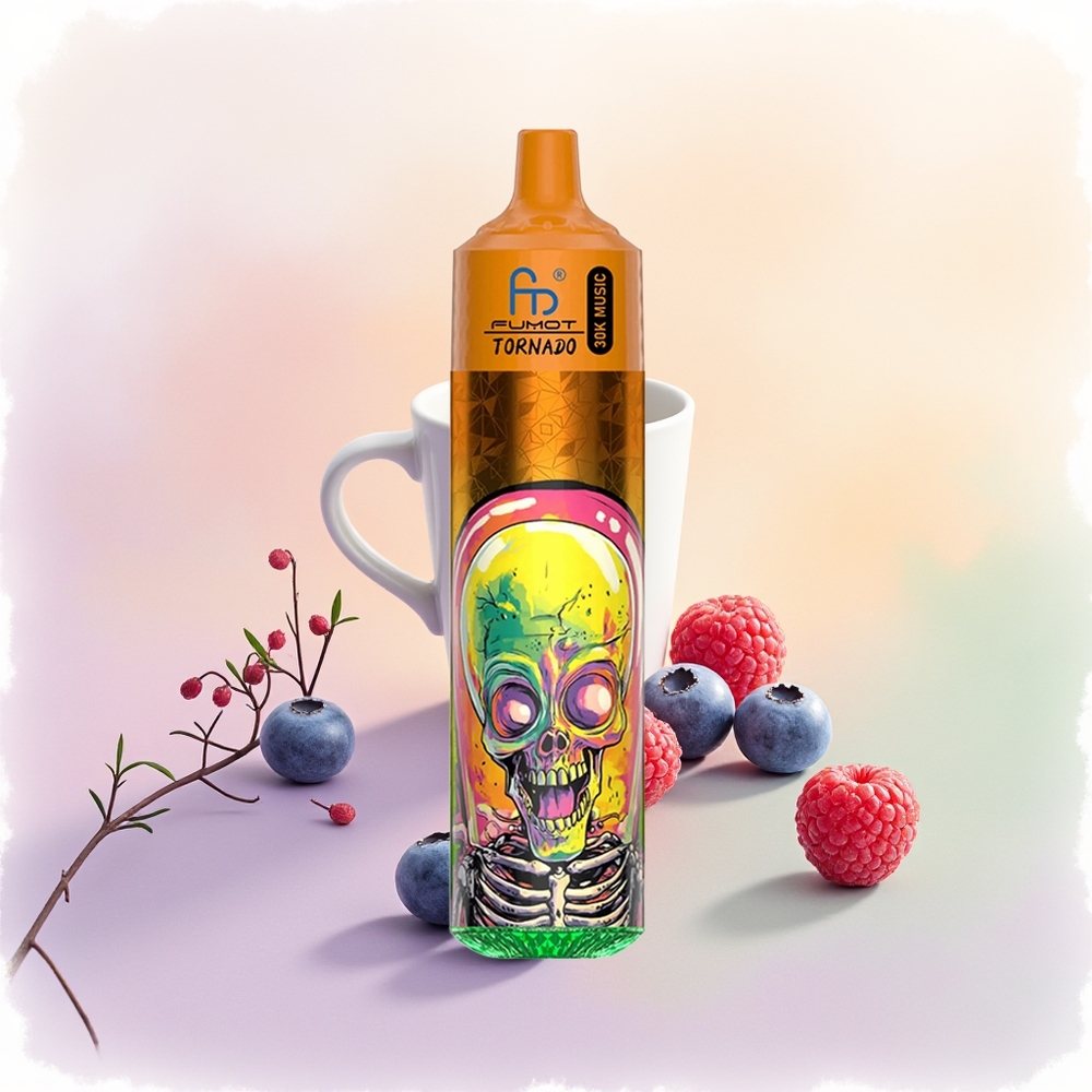 Fumot Randm Tornado 30000 التوت الأزرق والتوت الأحمر بشاشة LED