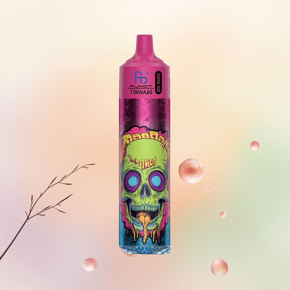 Fumot Randm Tornado 30000 عصير الخوخ مع شاشة إل إي دي