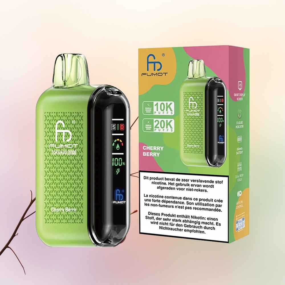 Fumot Tornado 20000 الكريزية المزدوجة