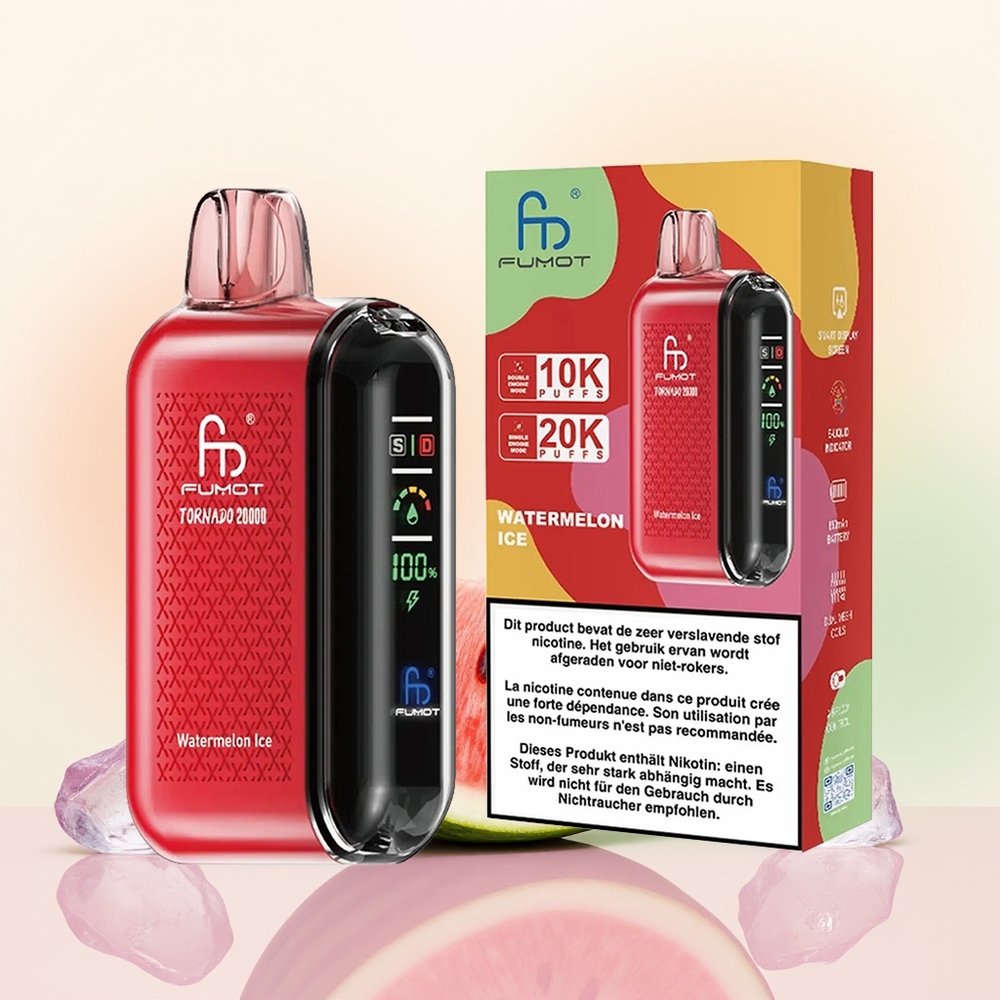Fumot Tornado 20000 بطيخ مثلج بملف مزدوج