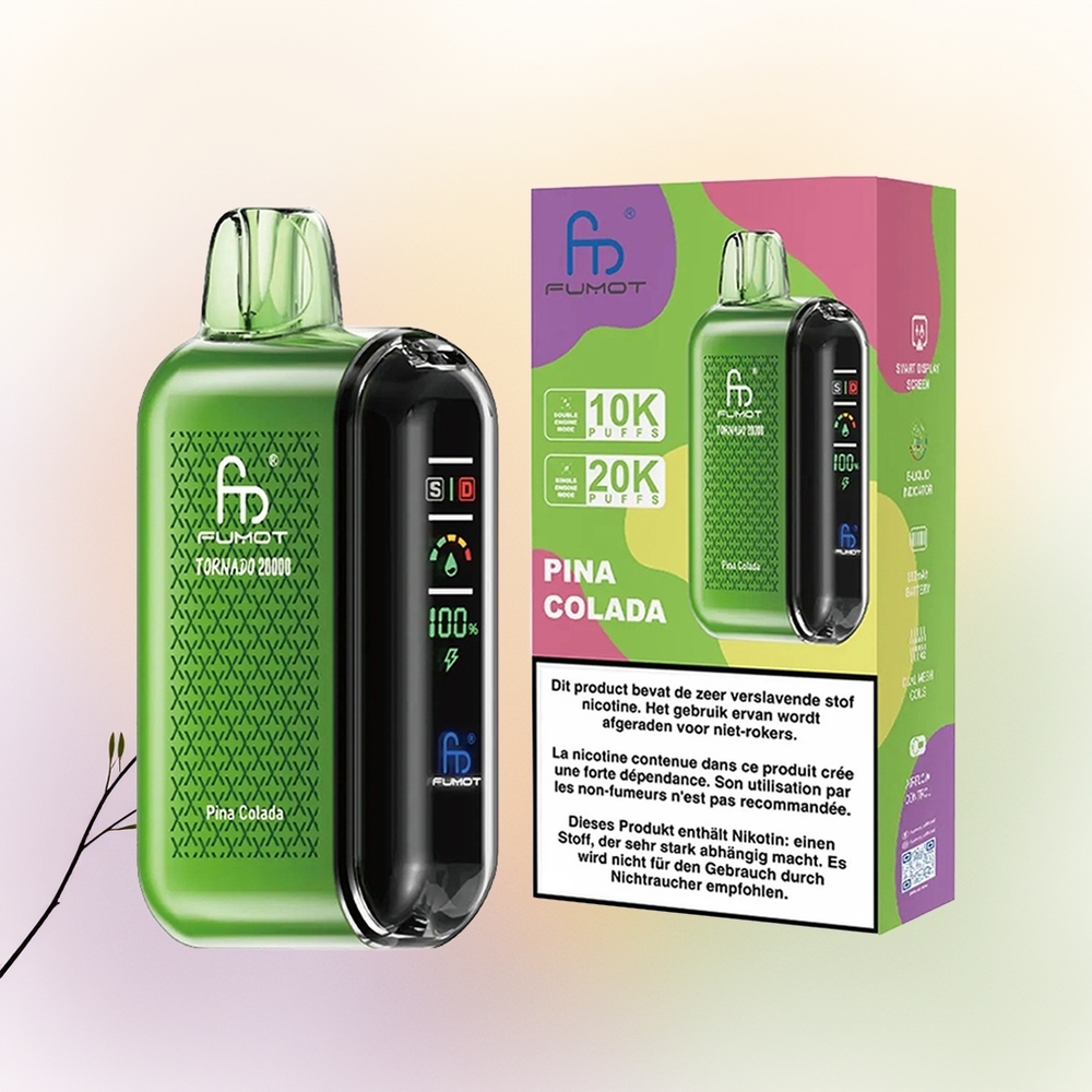 Fumot Tornado 20000 بينا كولادا مع شاشة ذكية