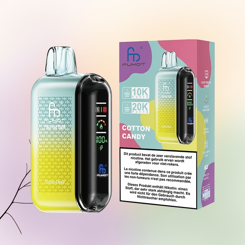 Fumot Tornado 20000 حلوى القطن - محرك أحادي