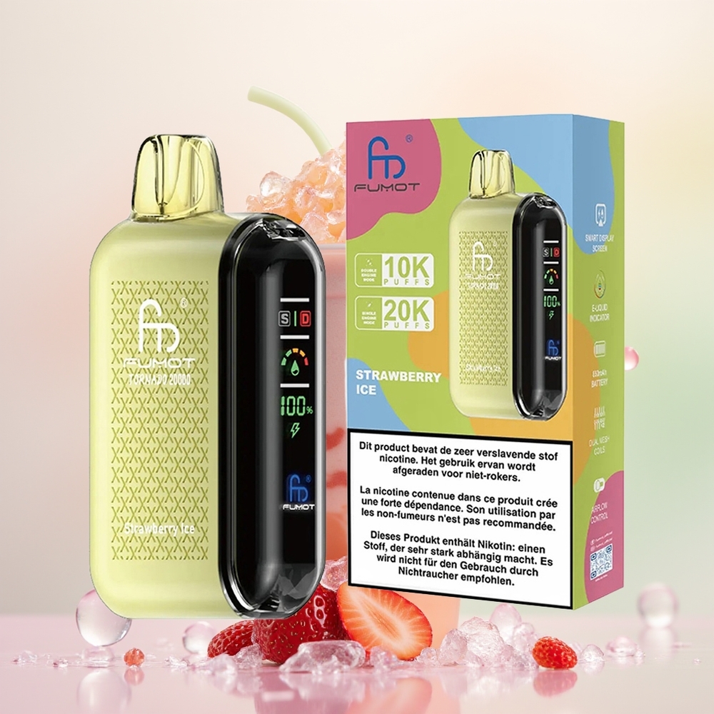 Fumot Tornado 20000 فراولة آيس بتهوية ذكية