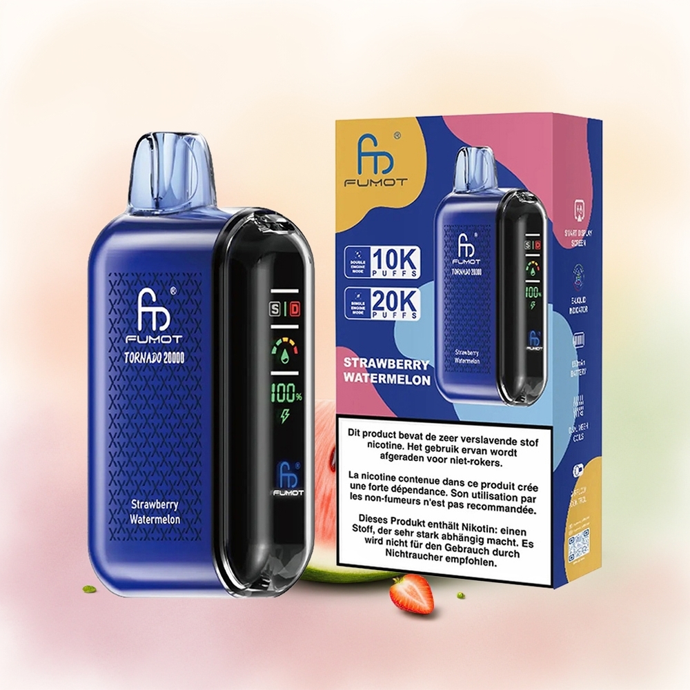 Fumot Tornado 20000 فراولة بطيخ بمحرك فردي