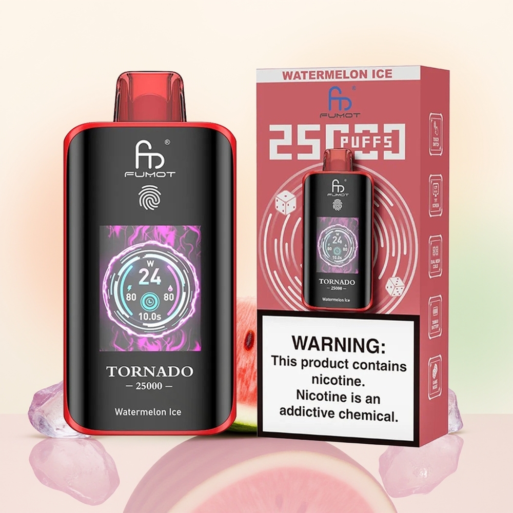 Fumot Tornado 25000 بطيخ مثلج بشاشة عالية الدقة