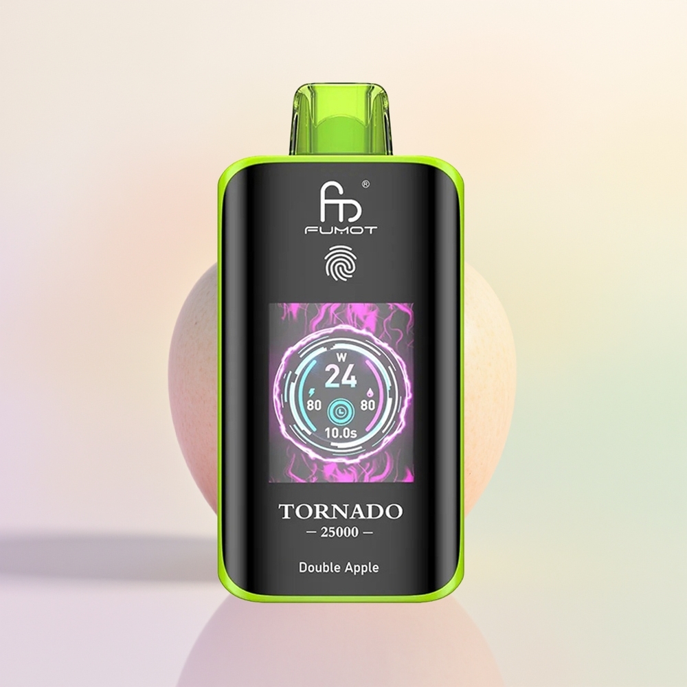 Fumot Tornado 25000 تفاحة مزدوجة مع شاشة عالية الدقة