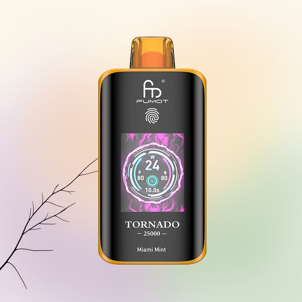 Fumot Tornado 25000 نعنعة ميامي مع شاشة عالية الدقة