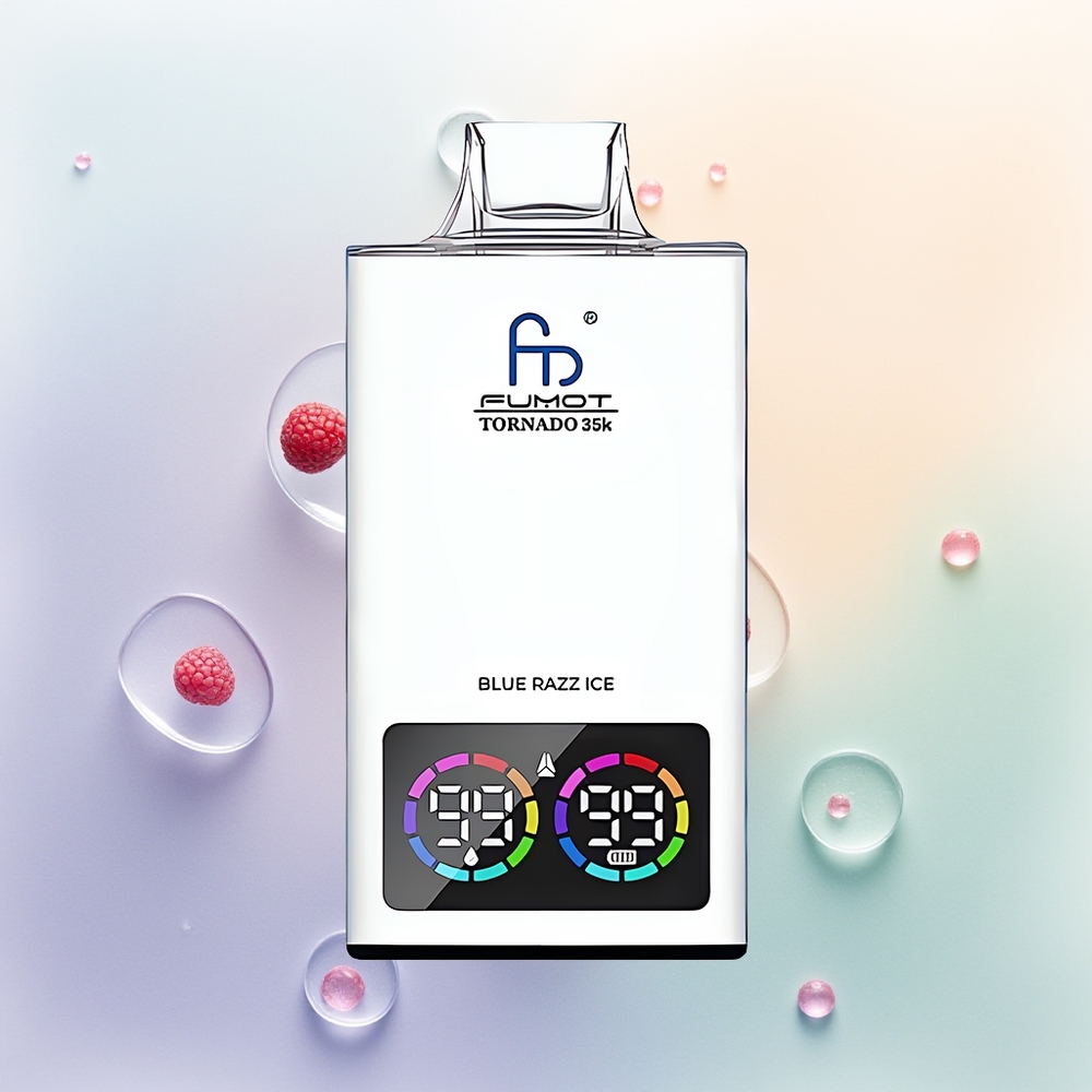 Fumot Tornado 35000 أزرق التوت الجليدي مع ضوء RGB متغير