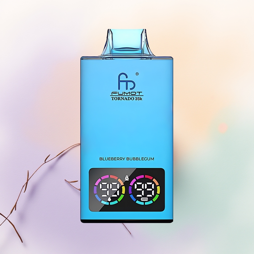 Fumot Tornado 35000 علكة التوت الأزرق مع ضوء متغير