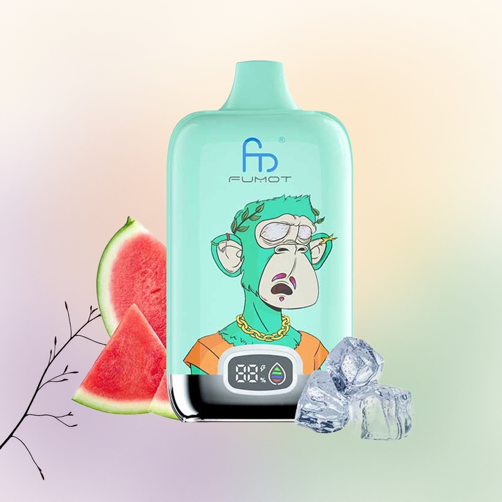 Fumot Tornado Digital Box 12000 النعناع البارد مع شريحة شبكية