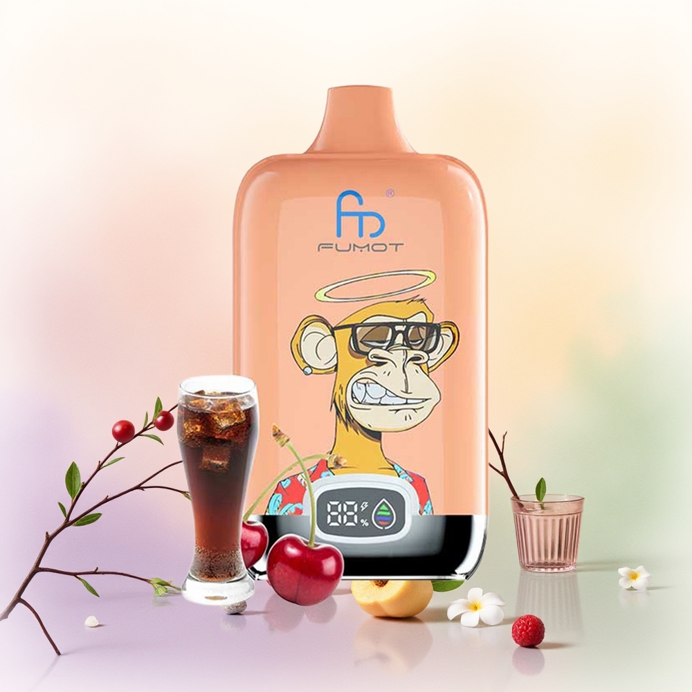 Fumot Tornado Digital Box 12000 توت متنوع مع ملف شبكي