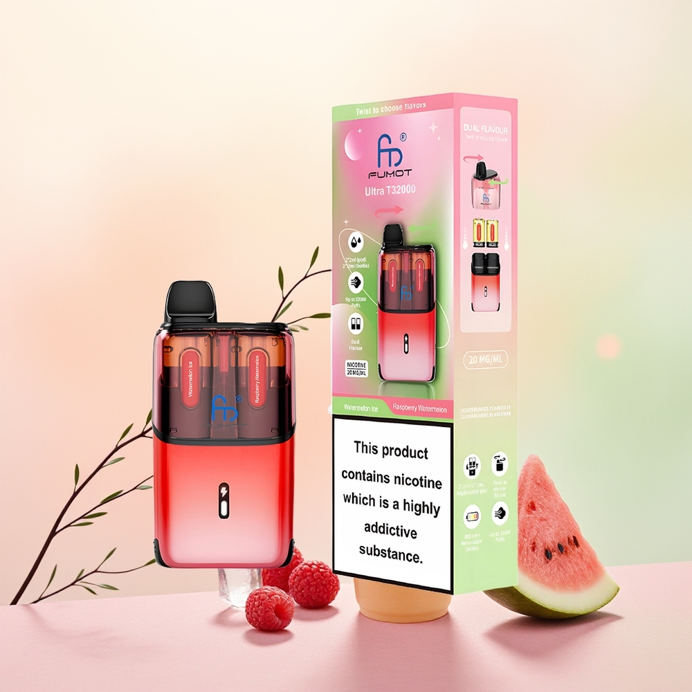 Fumot Ultra T32000 بطيخ مثلج - توت العليق والبطيخ مع تقنية ملف متطور