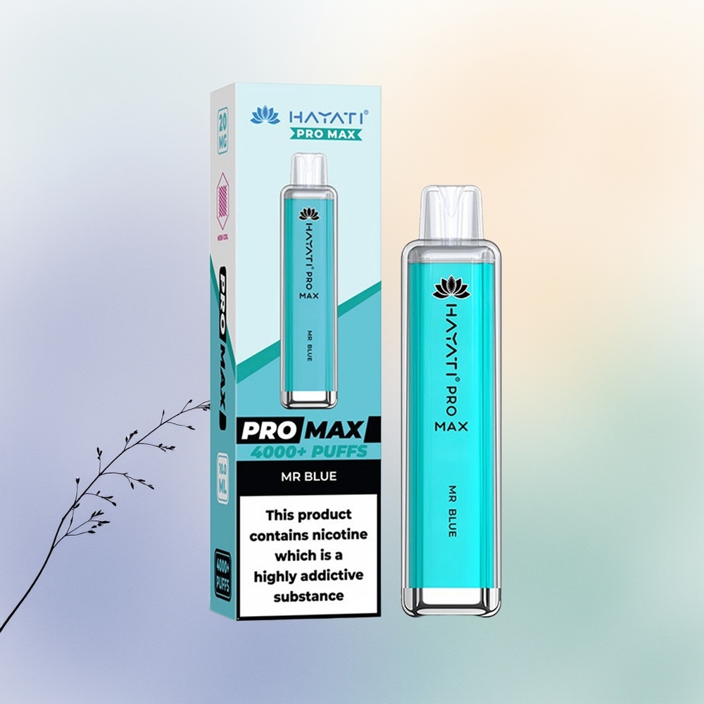 Hayati Pro Max 4000 السيد الأزرق البلوري القابل لإعادة الشحن