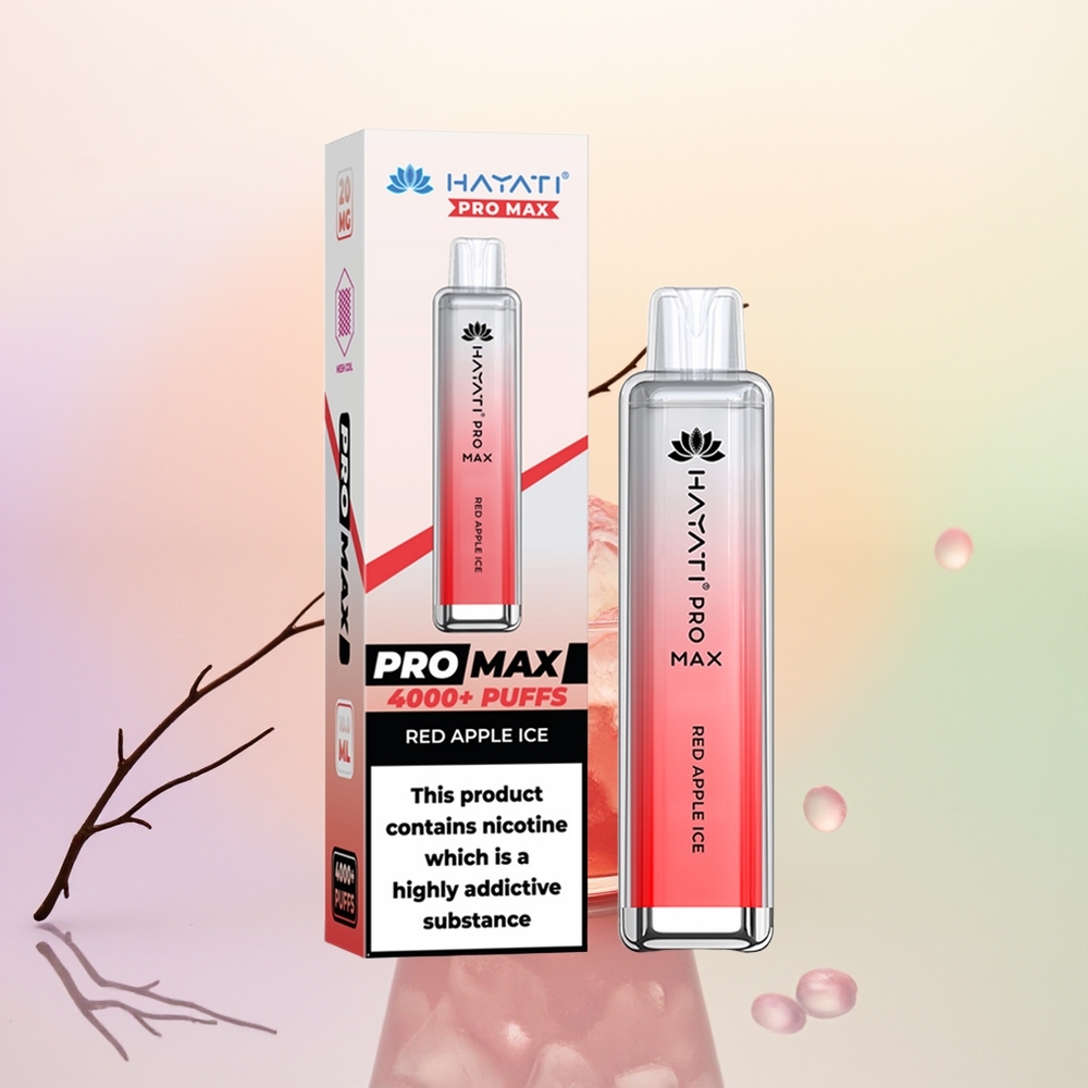 Hayati Pro Max 4000 تفاحة حمراء مثلجة بلورية