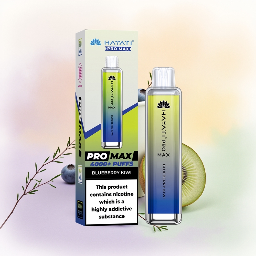 Hayati Pro Max 4000 تُوت أزرق وكيوي بلوري