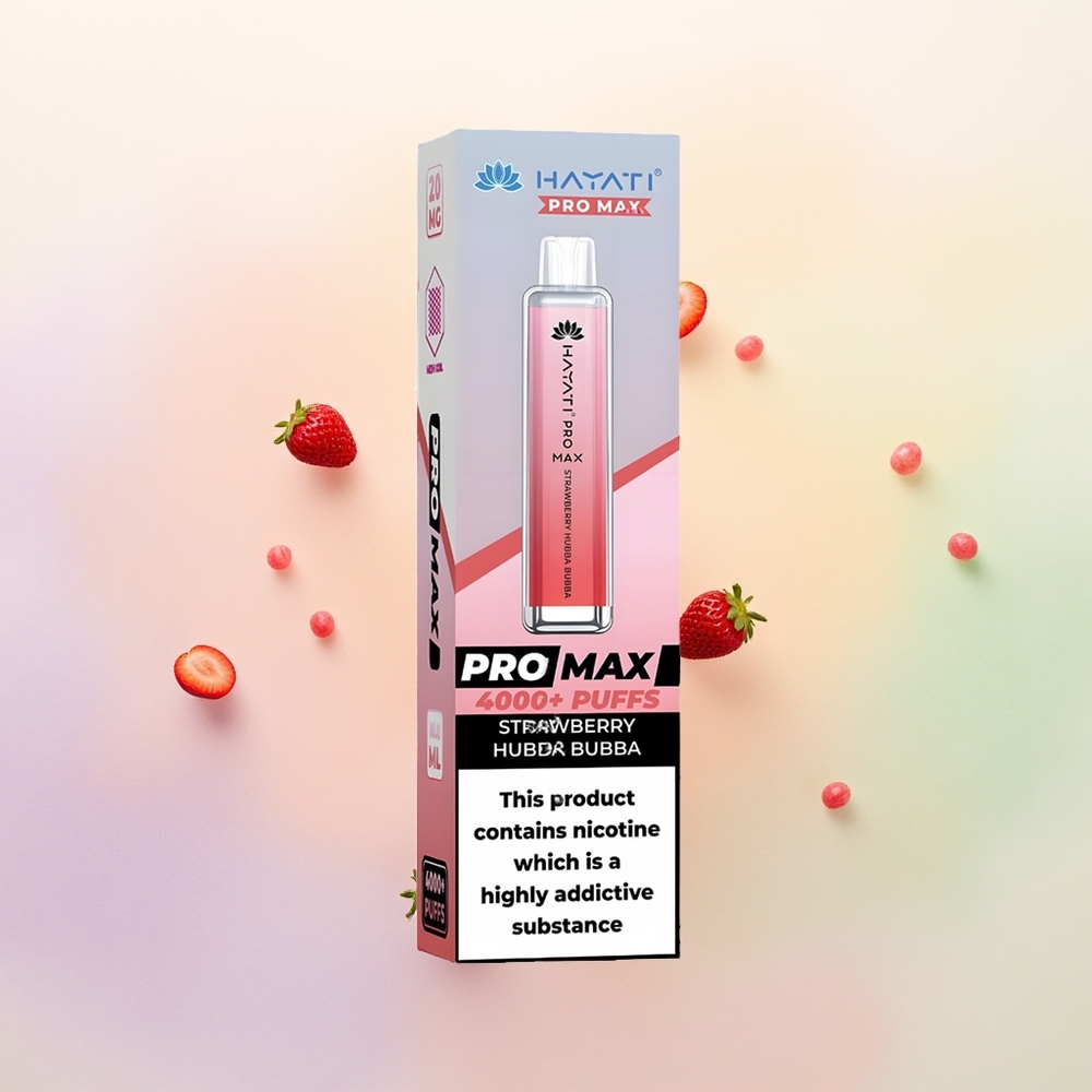 Hayati Pro Max 4000 حبة الفراولة البطارية القابلة لإعادة الشحن
