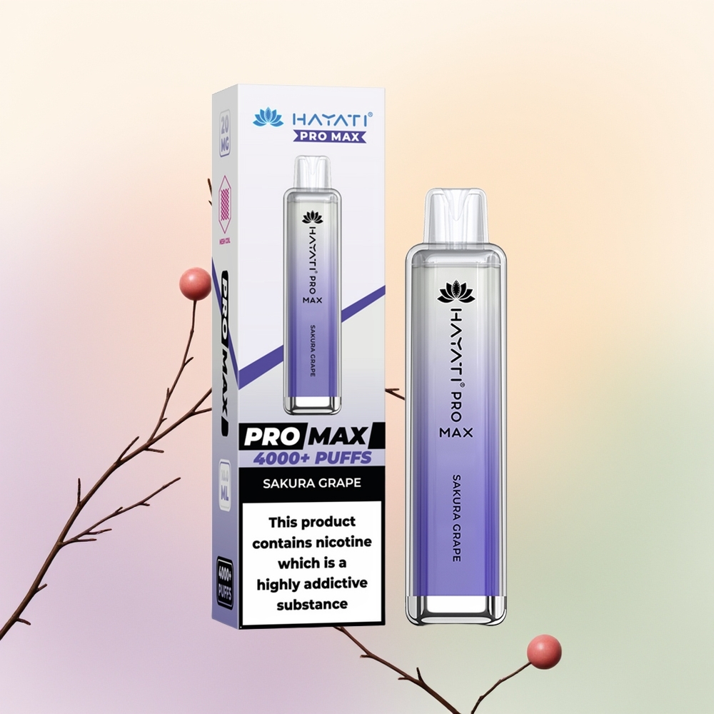 Hayati Pro Max 4000 ساكورا عنب 1400 مللي أمبير