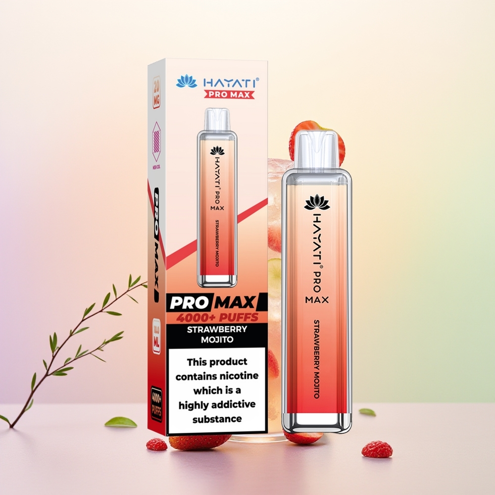 Hayati Pro Max 4000 عصير الفراولة الموهيتو مع بطارية قوية