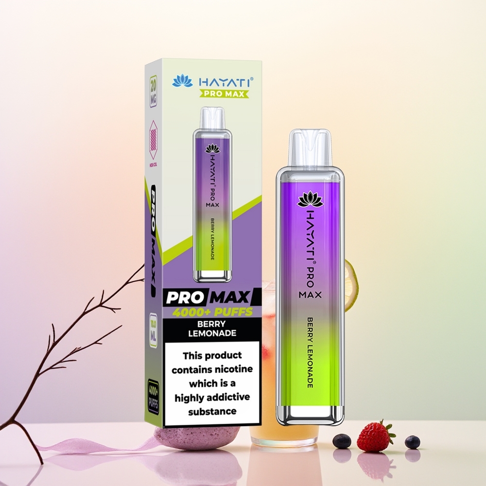 Hayati Pro Max 4000 عصير الليمون بالتوت مع بطارية قوية