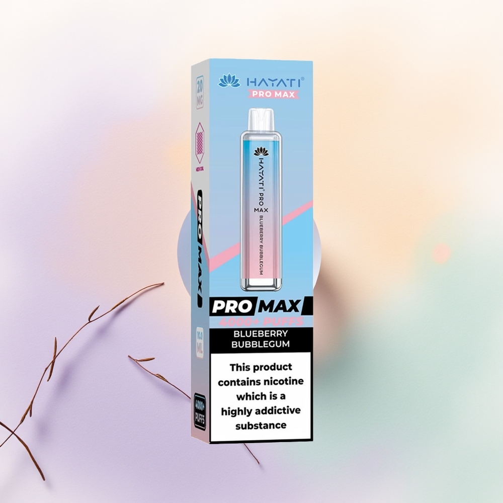 Hayati Pro Max 4000 علكة التوت الأزرق البلوري