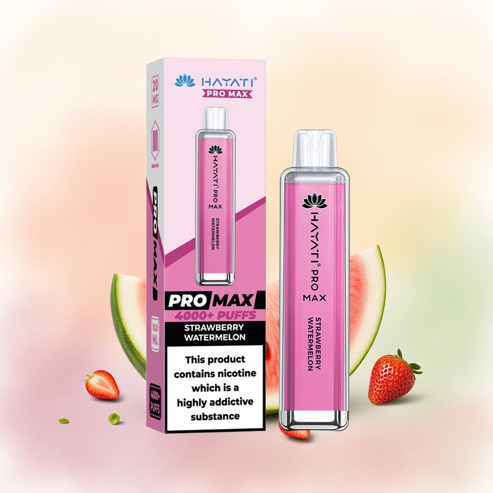 Hayati Pro Max 4000 فراولة بطيخ مع بطارية قوية 1400 مللي أمبير