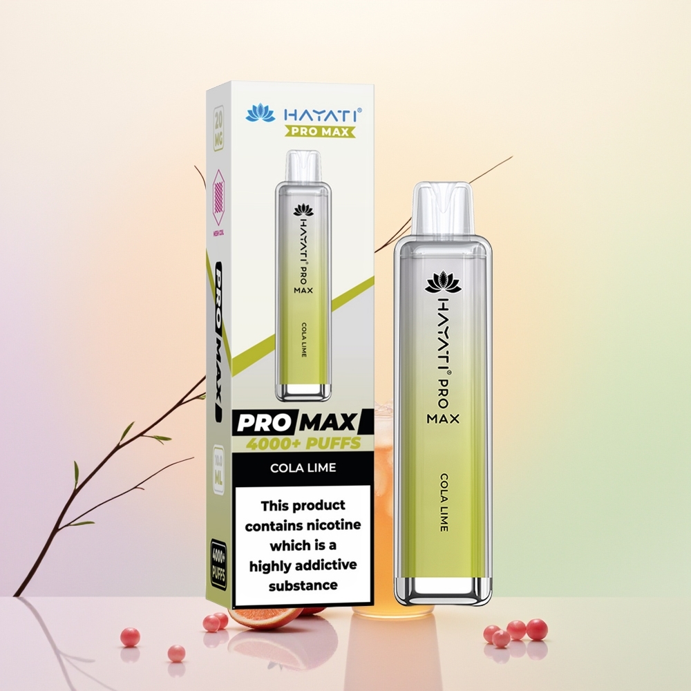 Hayati Pro Max 4000 كولا ليمون مع بطارية قوية