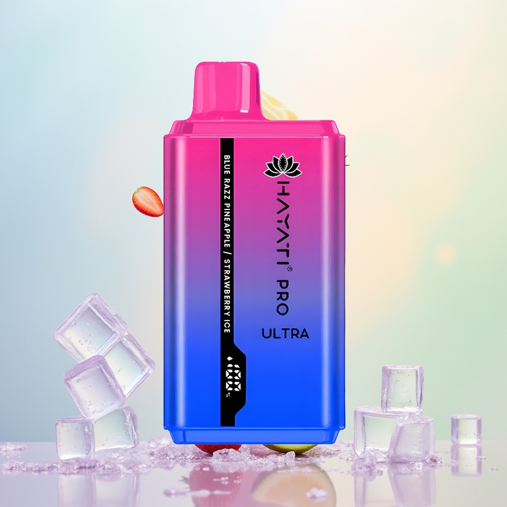 Hayati Pro Ultra 15000 العليق الأزرق والأناناس والفراولة المثلجة بسعة 24 مل