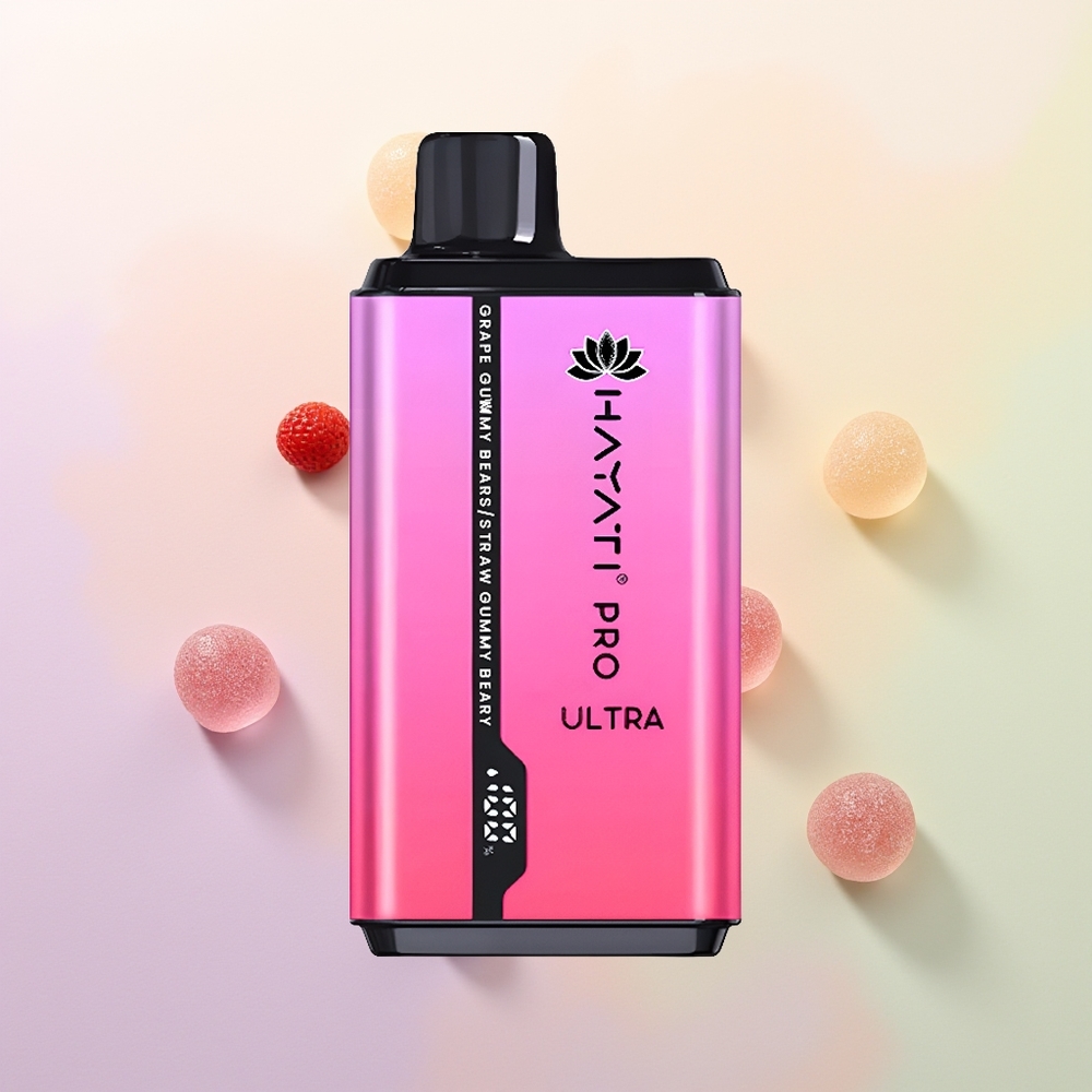 Hayati Pro Ultra 15000 علكة عنب دببة جيلاتينية فراولة 49 نكهة