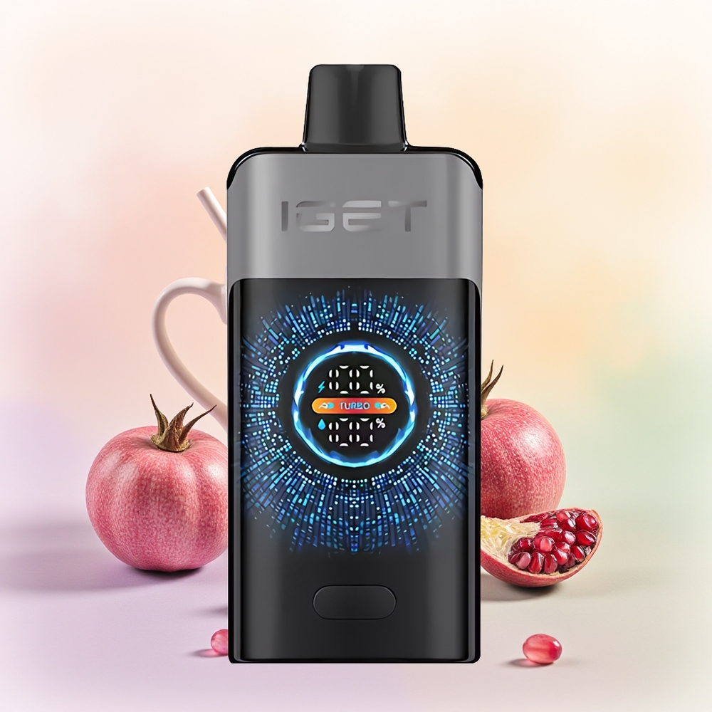 IGET ONE 12000 توت أسود كرز رمان مع شاشة ملونة كبيرة منحنية
