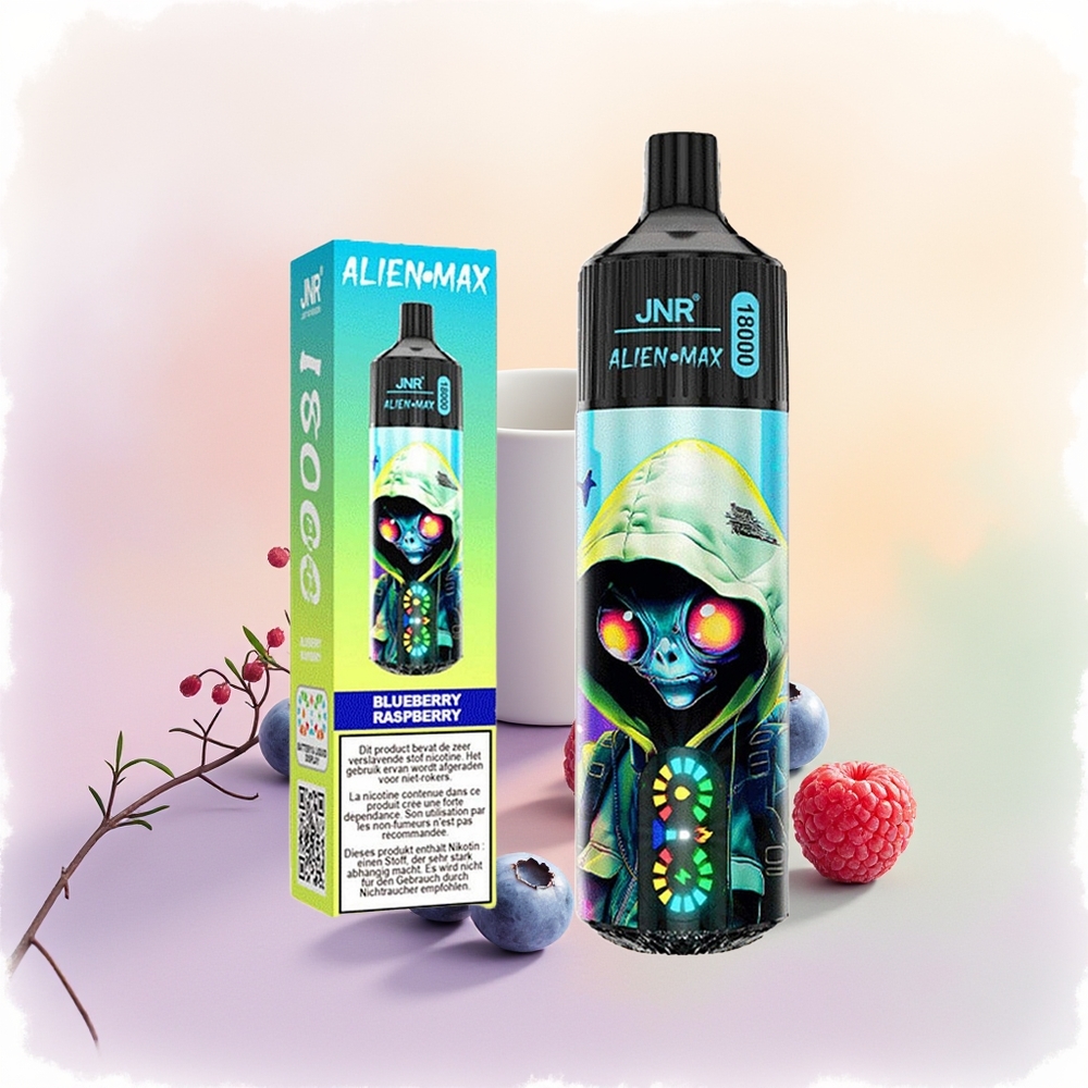JNR Alien Max 18000 التوت الأزرق التوت الأحمر بشاشة LED ذكية