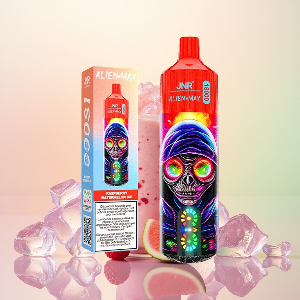 JNR Alien Max 18000 توت العليق البطيخ الجليدي بشاشة LED ذكية