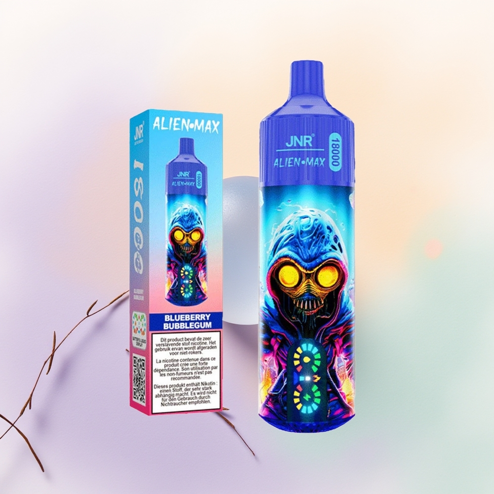JNR Alien Max 18000 علكة التوت الأزرق مع شاشة LED ذكية