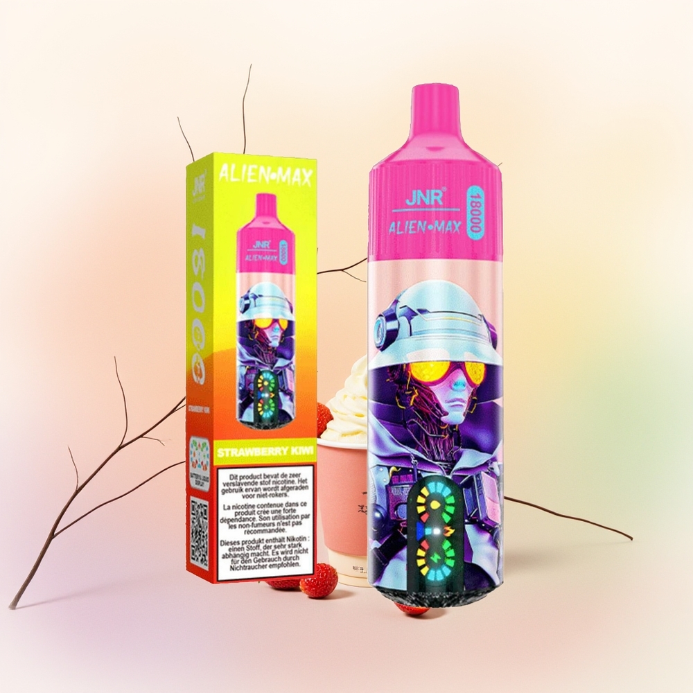JNR Alien Max 18000 فراولة كيوي مع شاشة LED ذكية