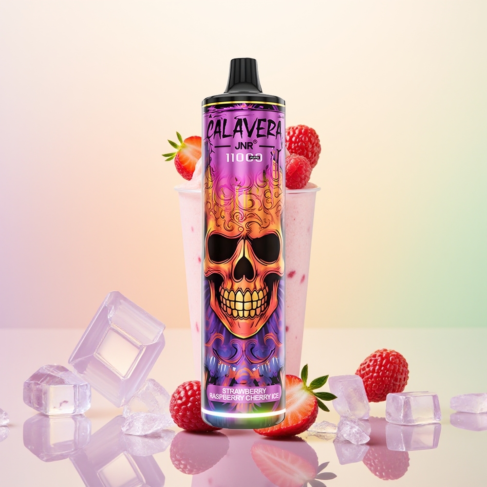 JNR Calavera 11000 فراولة توت عُليّ كرز جليد مع شاحن نوع سي
