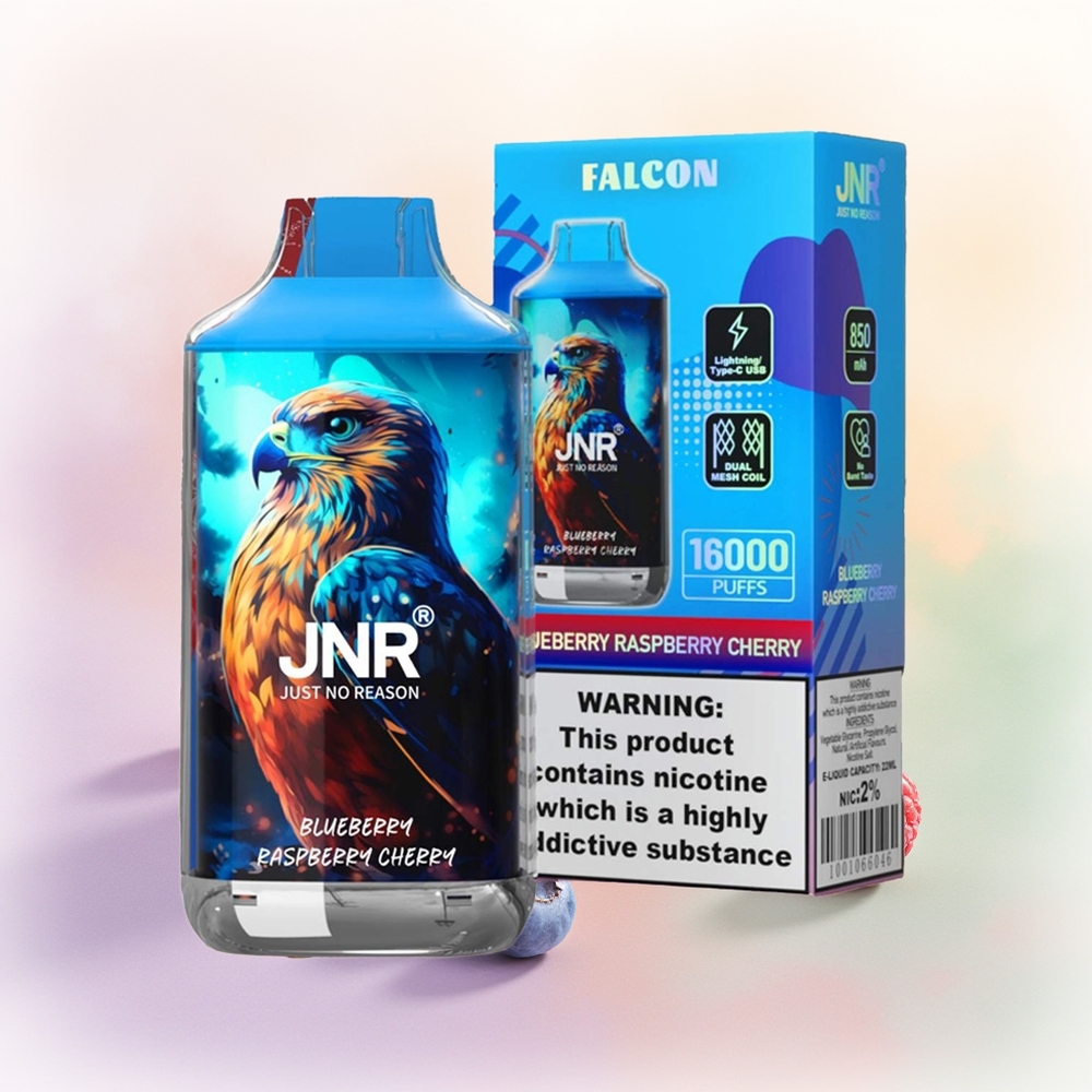 JNR Falcon 16000 توت العليق الكرز مع شاشة LED ذكية