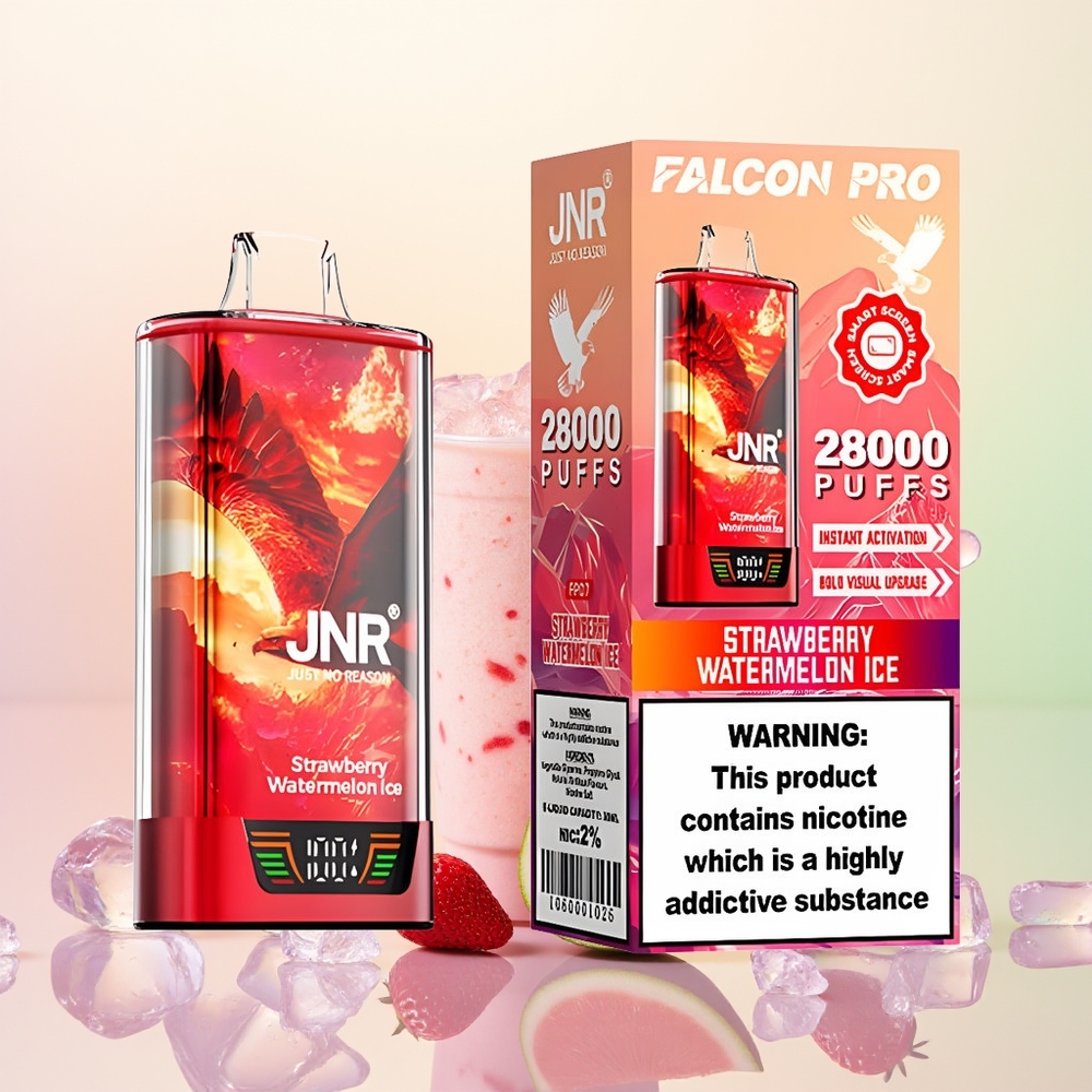 JNR Falcon Pro 28000 فراولة بطيخ مثلج بشاشة ذكية