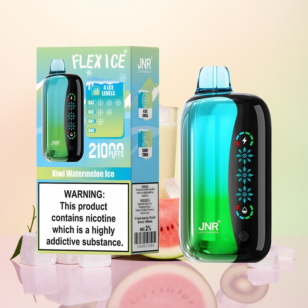 JNR Flex Ice 21000 كيوي بطيخ مثلج بشاشة لمس