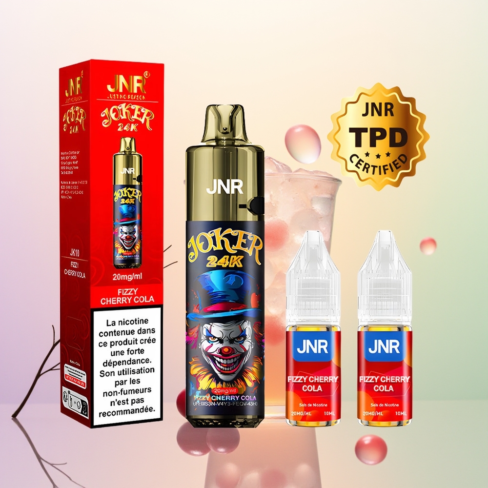 JNR Joker 24K فِيزي كرز كولا مع بطارية 800 مللي أمبير