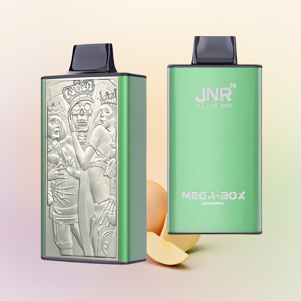 JNR Mega Box 25000 تفاحة حامضة سعة 30 مل