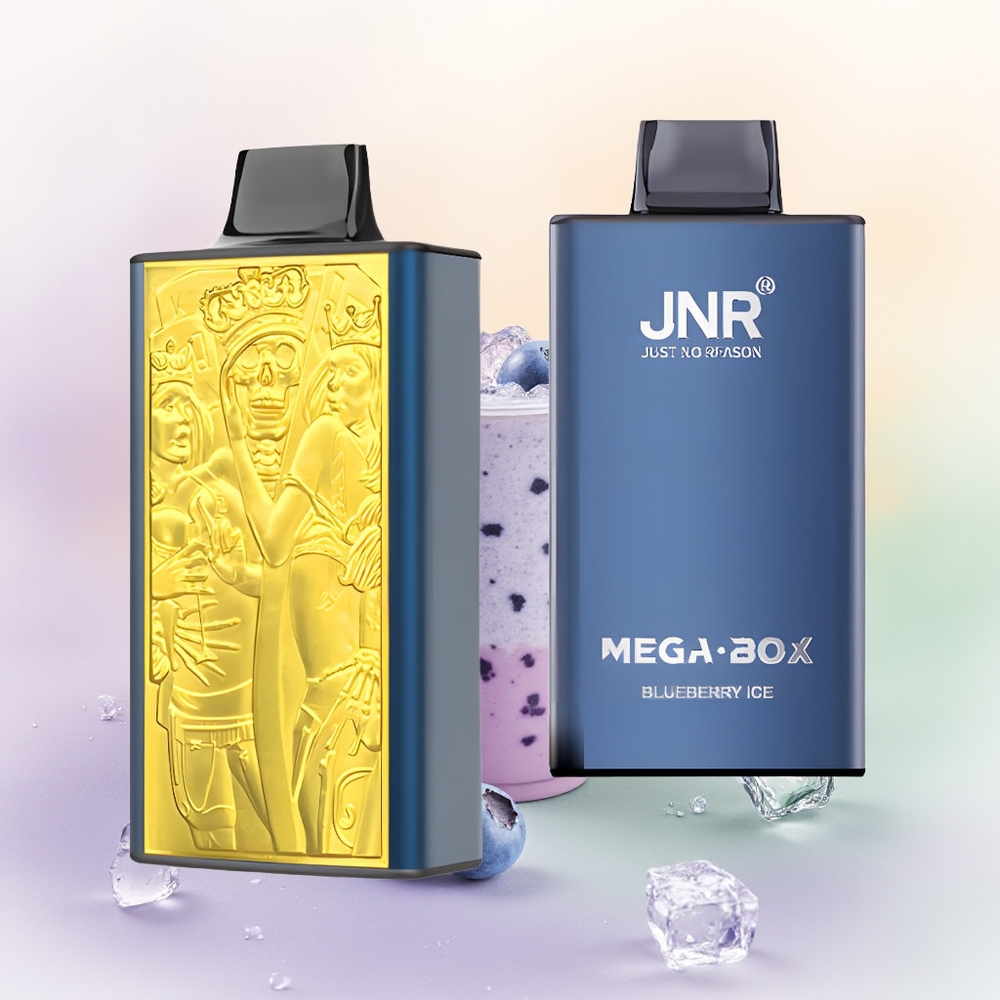 JNR Mega Box 25000 توت أزرق جليد مع شحن سريع