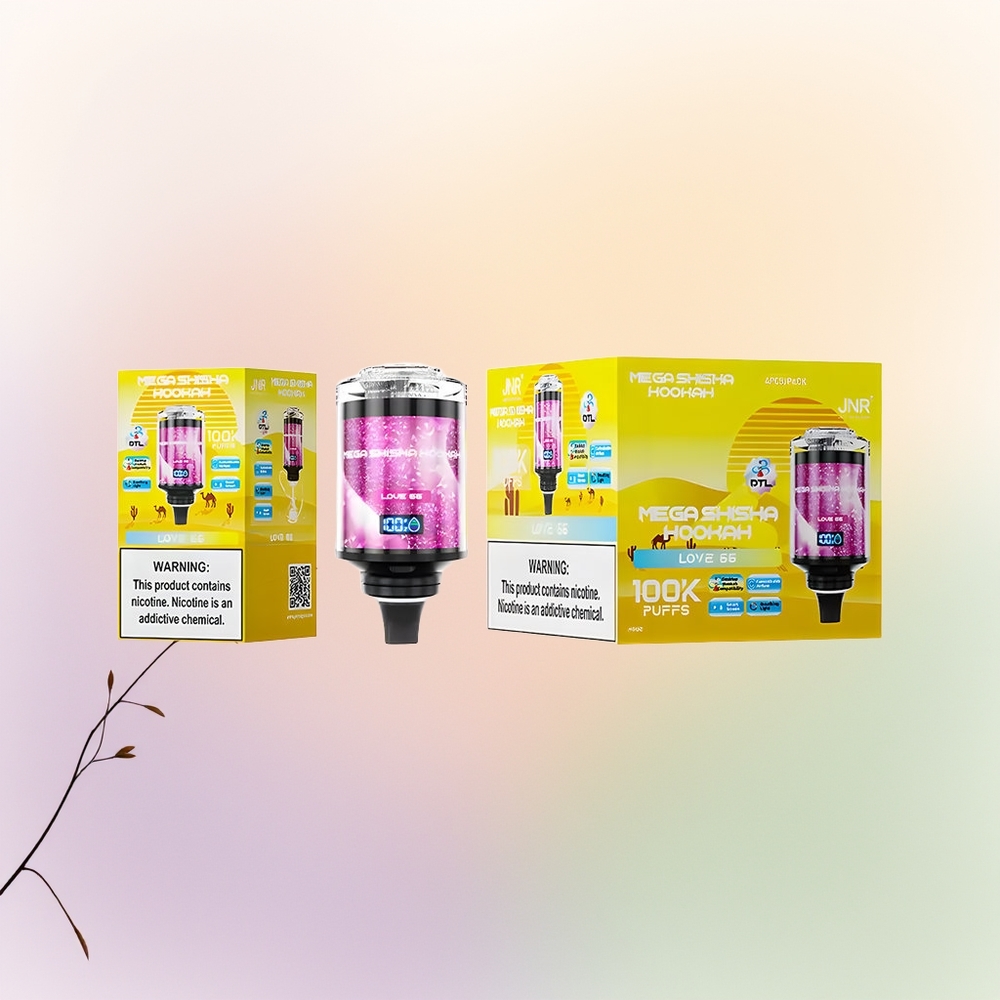 JNR Mega Shisha Hookah 100K حب 66 مع شاشة ذكية تفاعلية