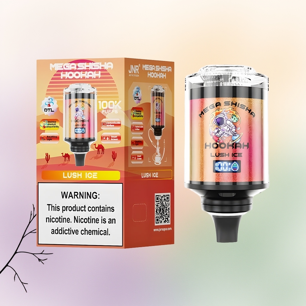 JNR Mega Shisha Hookah 100K لوش آيس 2200 ملي أمبير