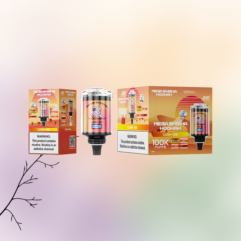 JNR Mega Shisha Hookah 100K لوش آيس 2200 ملي أمبير
